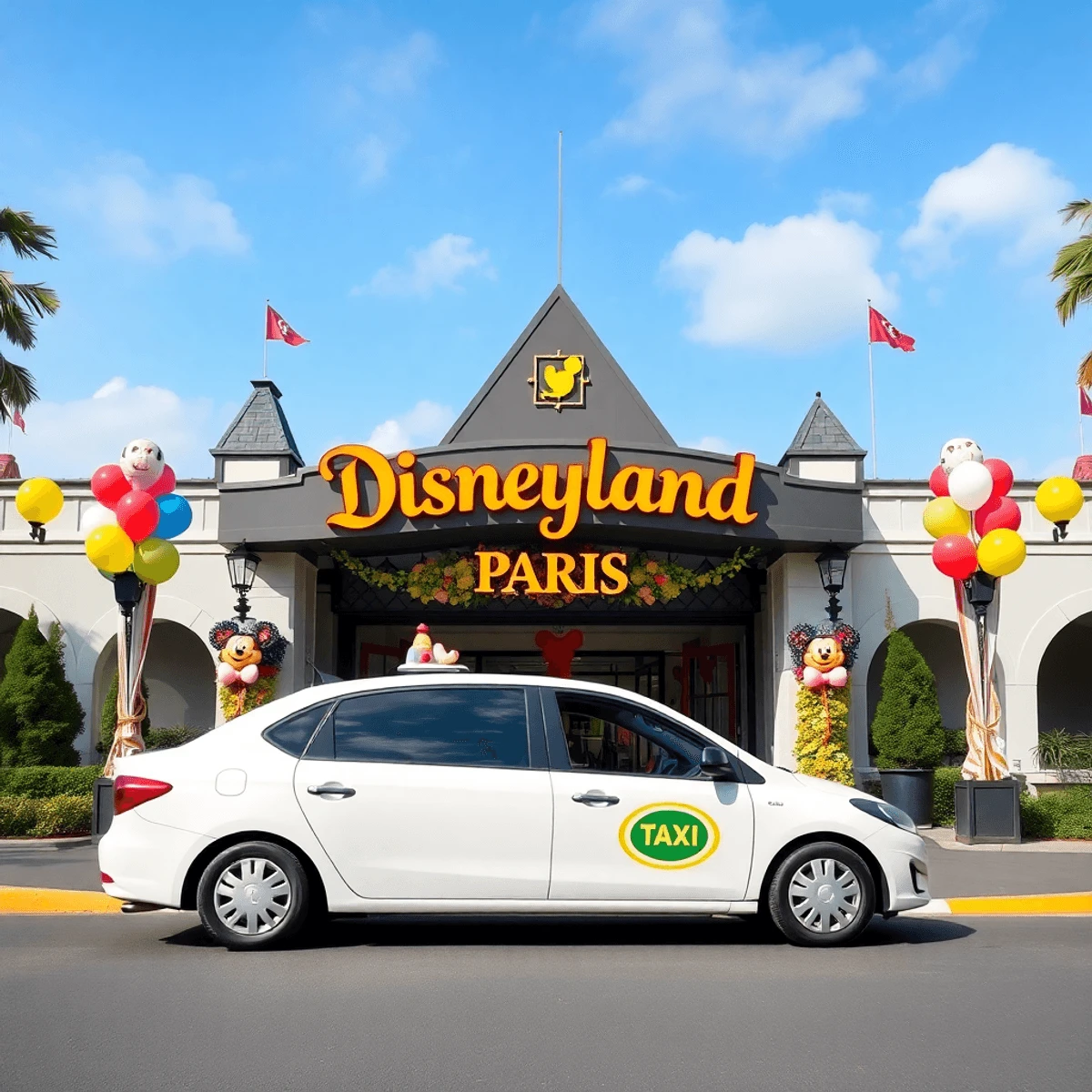 Taxi to Disneyland Paris - Parisprivatecab.com