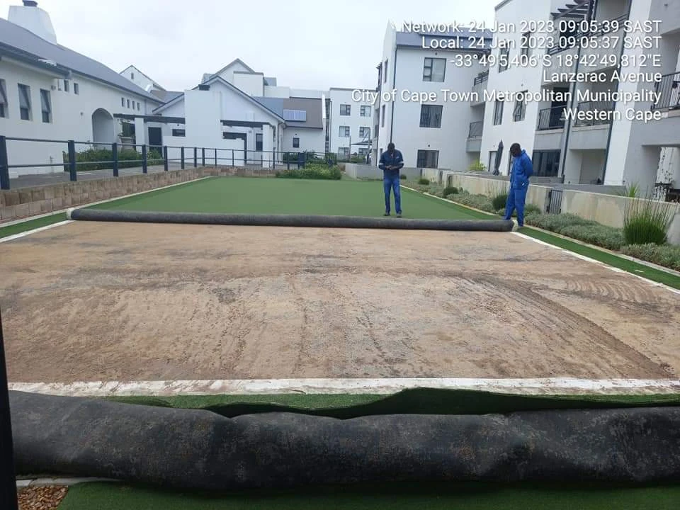 New Tennis Courts turf installation and upgrades