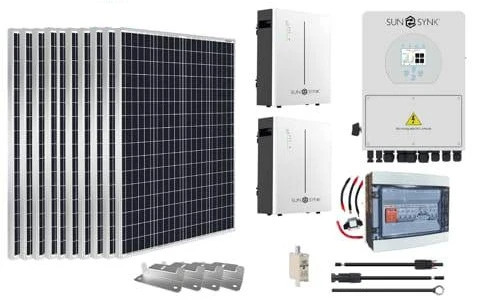 12kw Sunsynk Solar System 2 x Sunsynk 5kw 100ah lithium battery