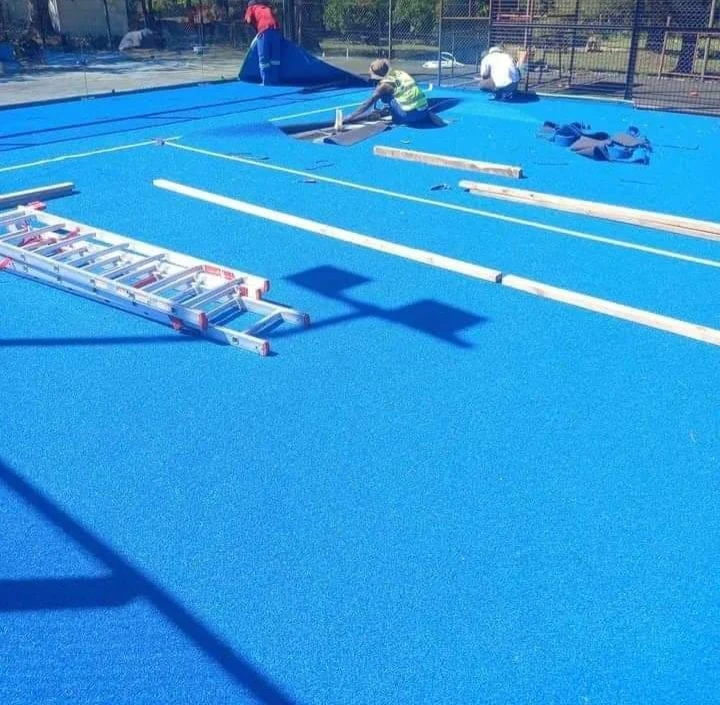 New Tennis Courts turf installation and upgrades