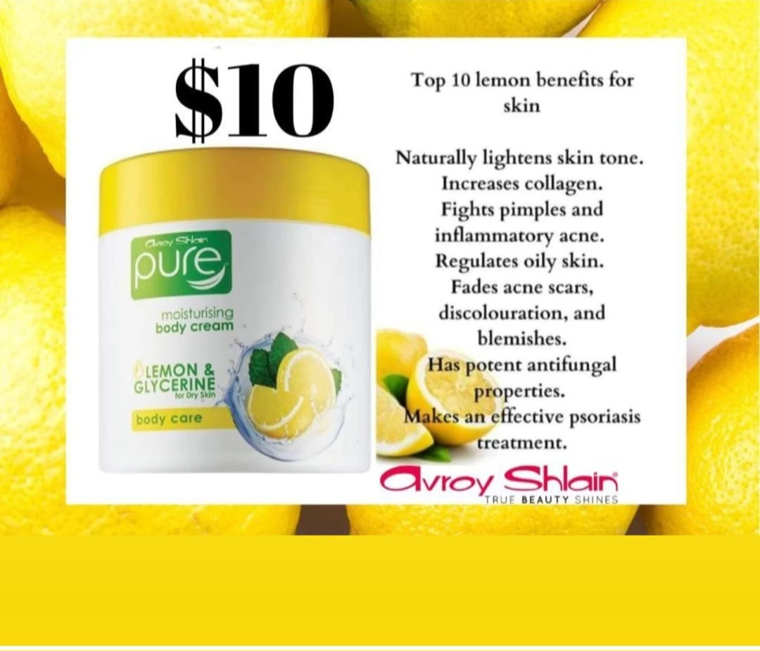 Lemon and glycerin bodycream