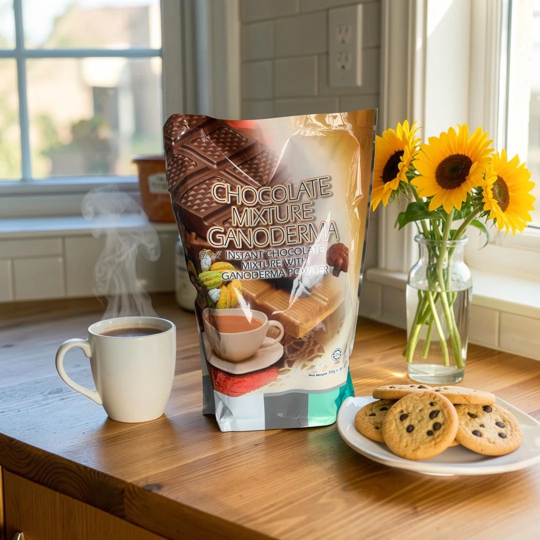 INSTANT CHOCOLATE MIXTURE WITH GANODERMA COFFEE